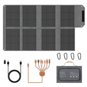 Panneau Solaire Pliable 80W — Recharge Station Portable Van Camping-Car